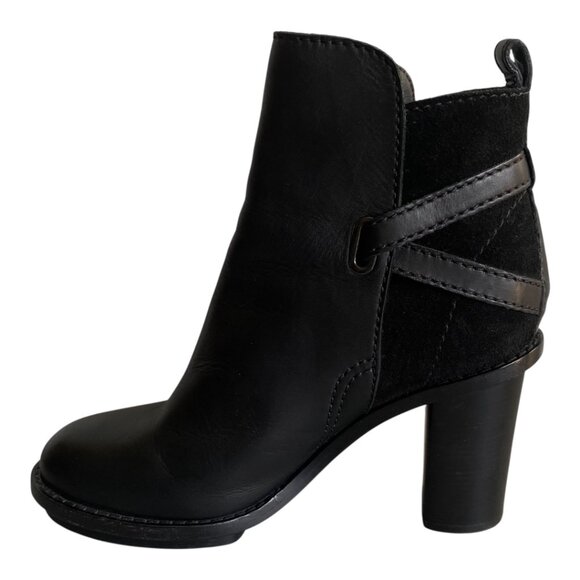 Acne Studios Cypress Black Leather Ankle Boots Sz 8.5 - Picture 6 of 14